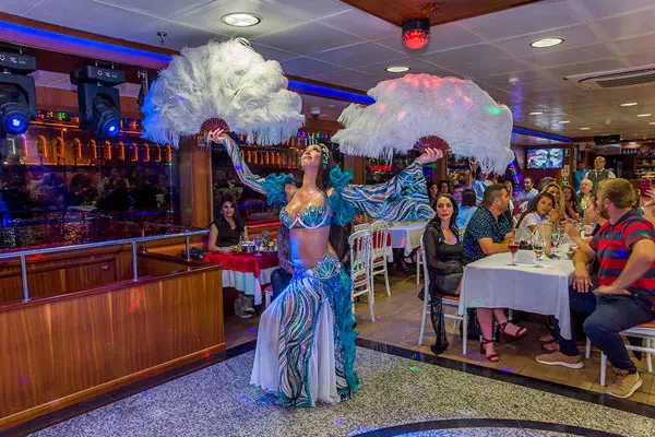 Turkish Night show with folk dancers on a Bosphorus dinner cruise