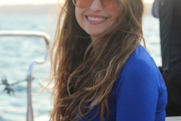 Smiling guest on the Bosphorus sunset cruise